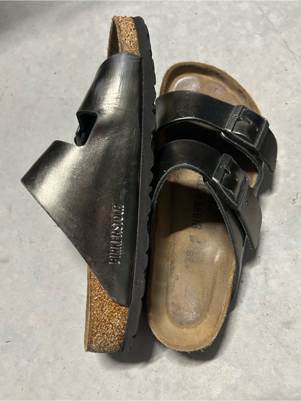 Birkenstock Black Double-Strap Slide Sandals - Picture 3 of 6